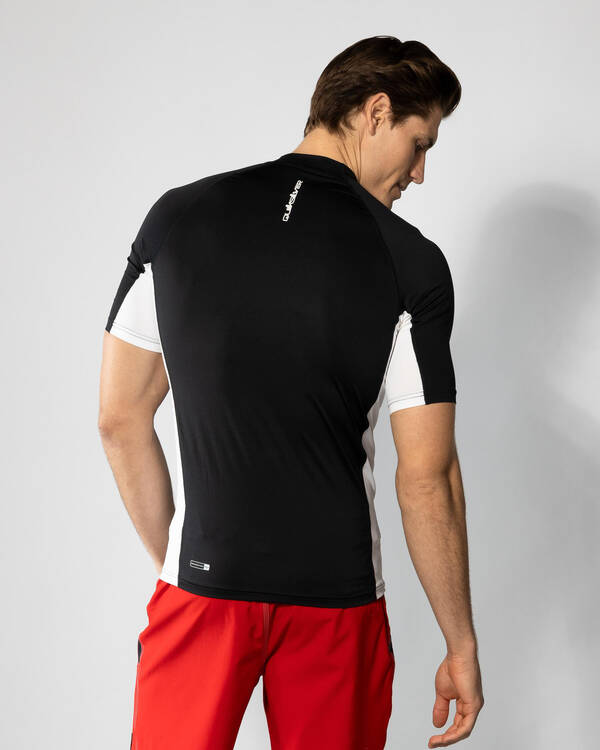 Quiksilver Everyday UPF50 Comp Short Sleeve Rash Vest for Mens