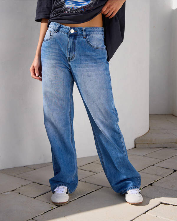 DESU Icon Straight Leg Jeans for Womens