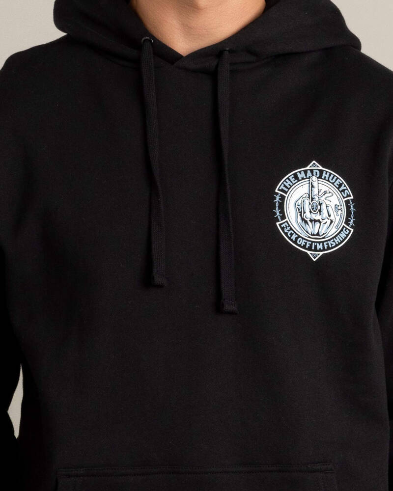 The Mad Hueys FK Off Fish On Hoodie for Mens