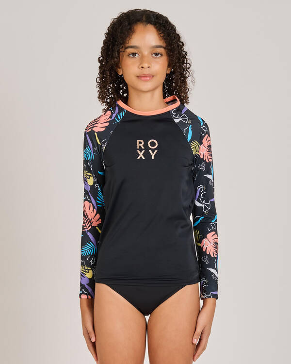 Roxy Girls' Active Long Sleeve Rash Vest for Womens