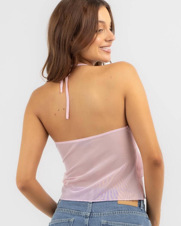 Mooloola Gabriella Lace Halter Top for Womens
