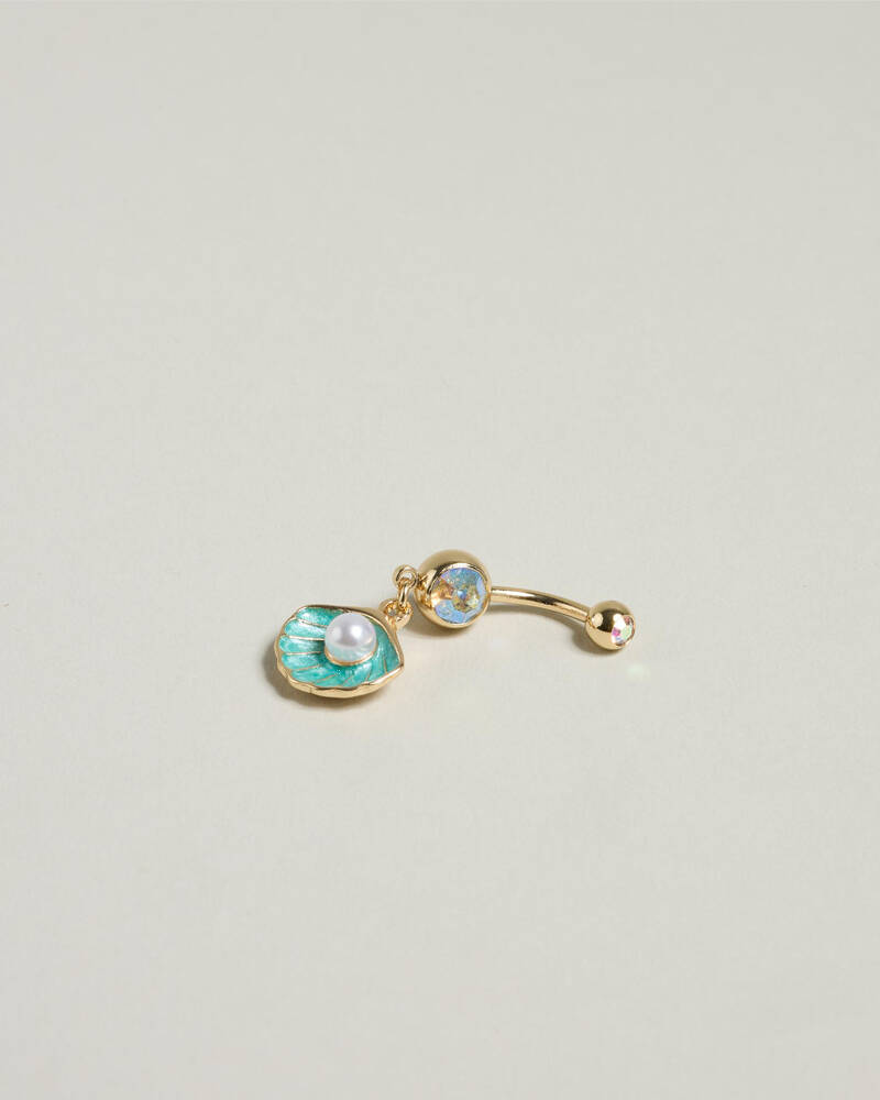 Karyn In LA Charlotte Shell Belly Ring Pack for Womens