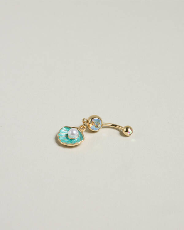 Karyn In LA Charlotte Shell Belly Ring Pack for Womens