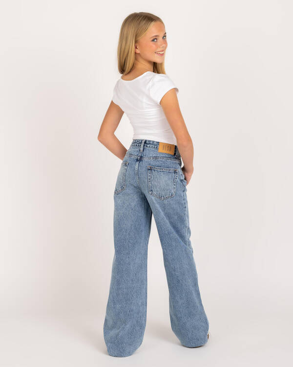 DESU Girls' Rocker Straight Leg Jeans for Womens