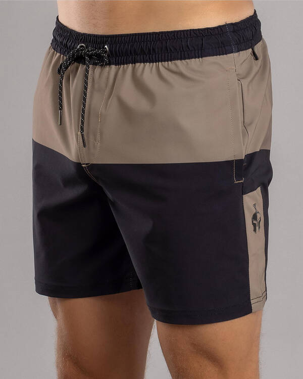 Sparta Bicolour Elastic Waist Shorts for Mens