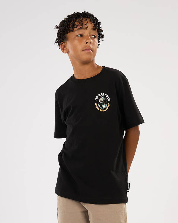 The Mad Hueys Boys' Anchor Management T-Shirt for Mens