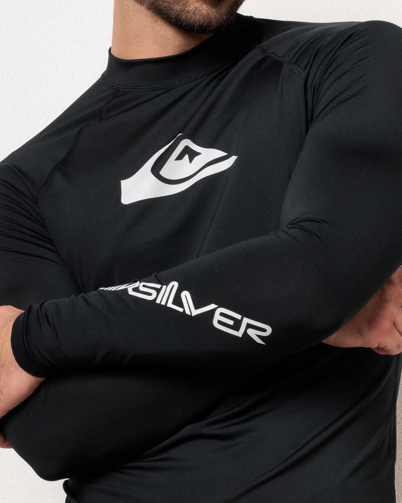 Quiksilver All Time Long Sleeve Rash Vest for Mens