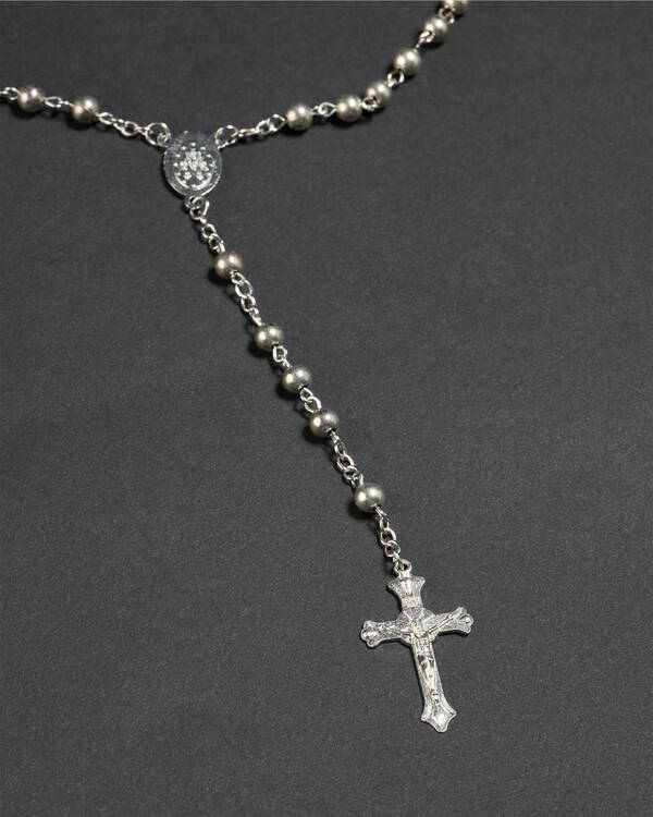 REPUBLIK Rosary Bead Necklace for Mens