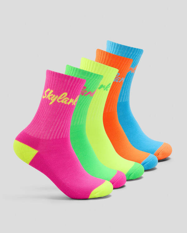 Boys' Bright Crew Socks 5 Pack