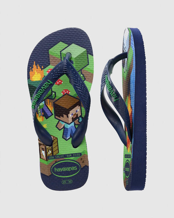 Havaianas Kids' Top Minecraft Thongs for Mens