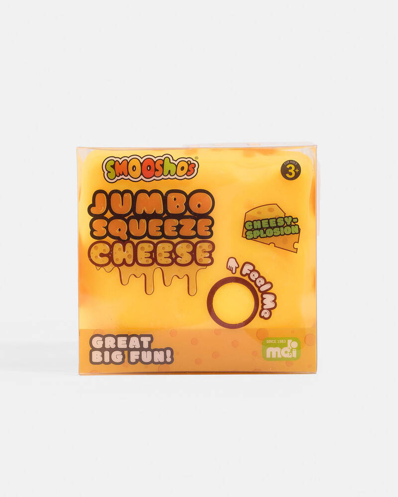 Smooshos Jumbo Cheese Squishy Fidget Toy for Unisex