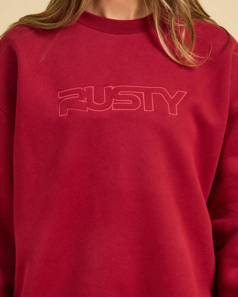 Rusty California Crewneck Sweatshirt for Womens
