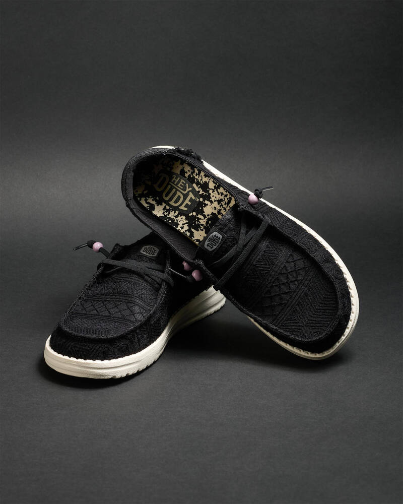 HEYDUDE Wendy Crochet Lace Shoes for Womens