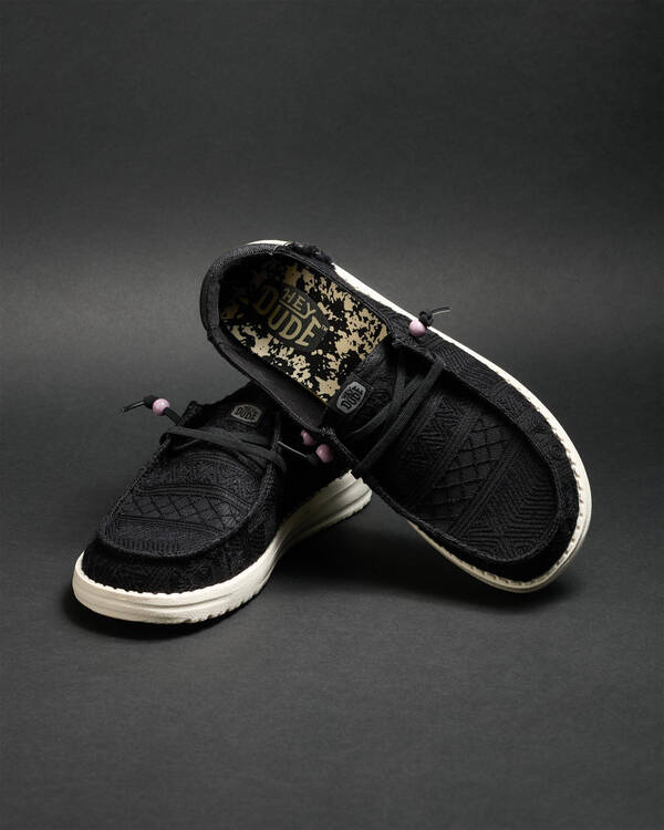 HEYDUDE Wendy Crochet Lace Shoes for Womens