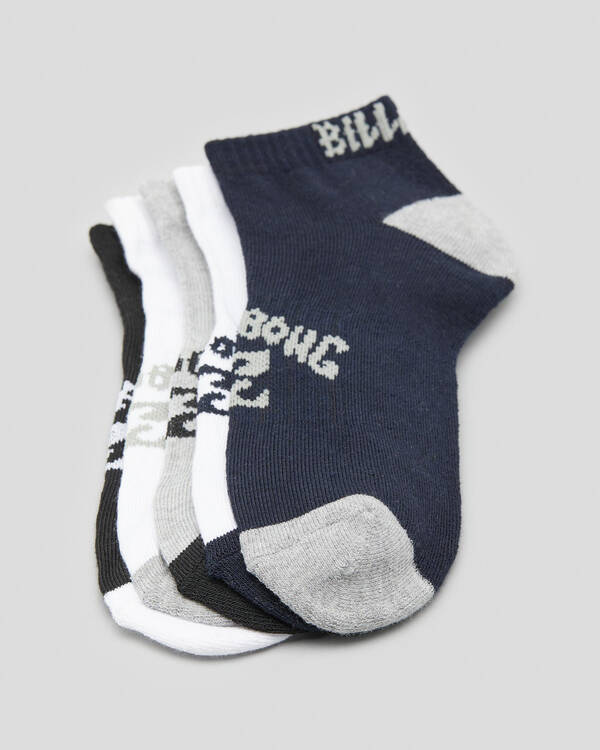 Billabong Boys' Ankle Socks 5 Pack for Mens