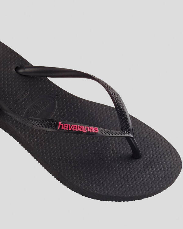 Havaianas Slim Logo Thongs for Womens
