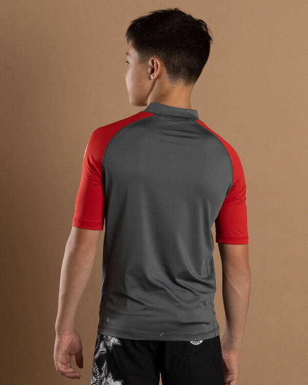 Rip Curl Boys' Shock Short Sleeve Rash Vest for Mens