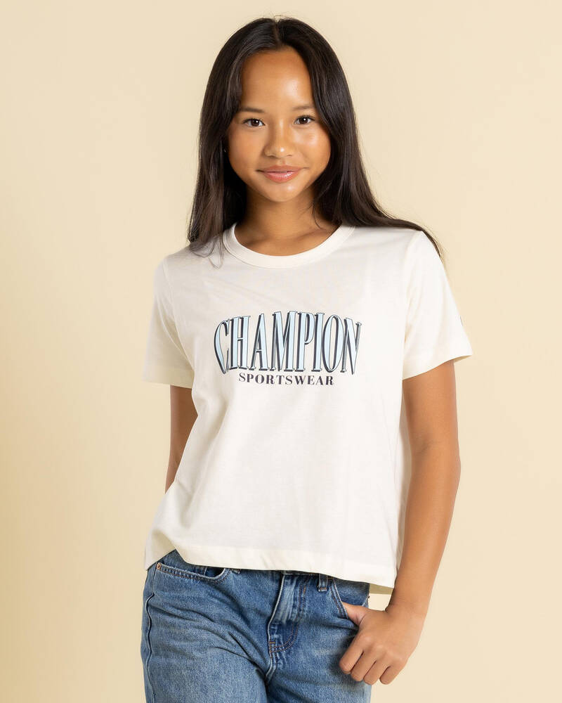 Champion Girls' Champion Sporty Boxy T-Shirt for Womens