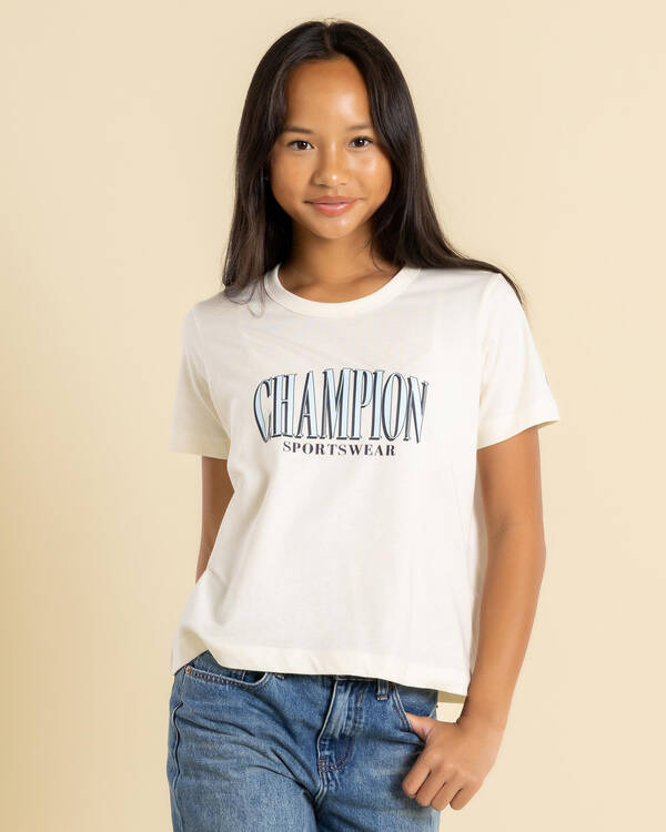 Champion Girls' Champion Sporty Boxy T-Shirt for Womens