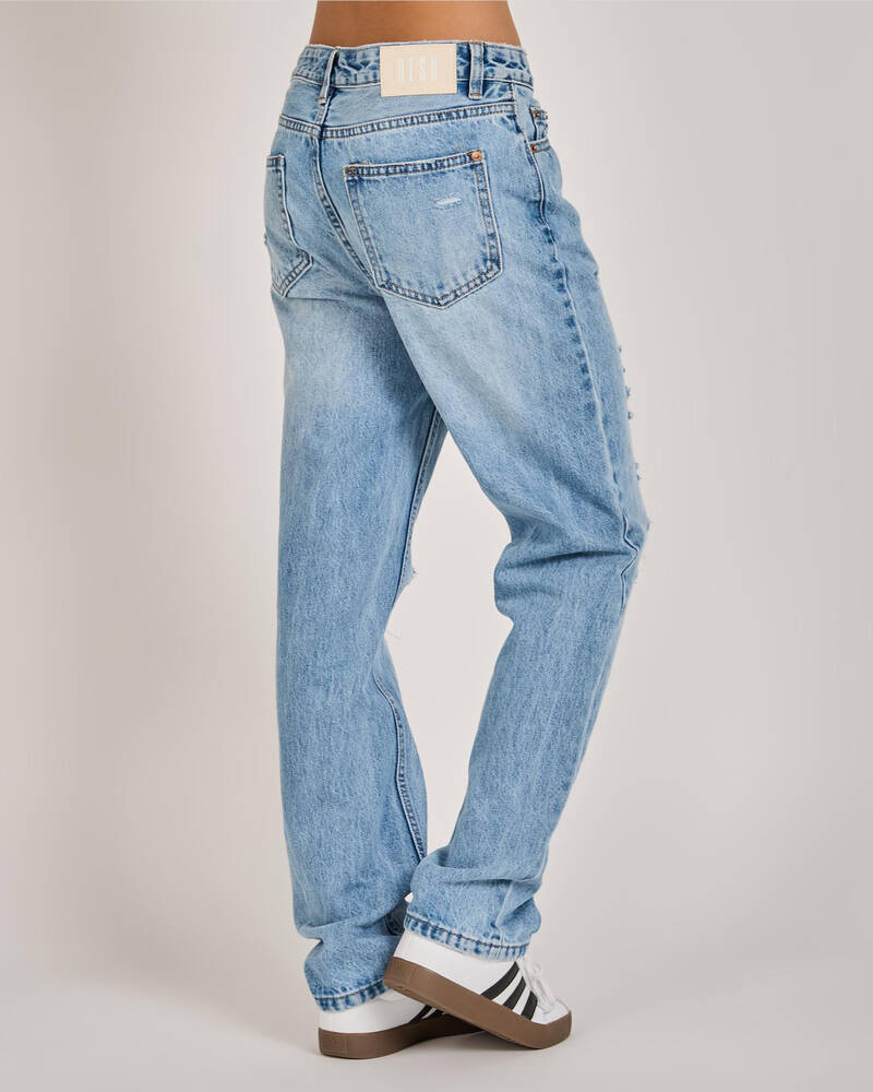 DESU Girls' Rebel Straight Leg Jeans for Womens