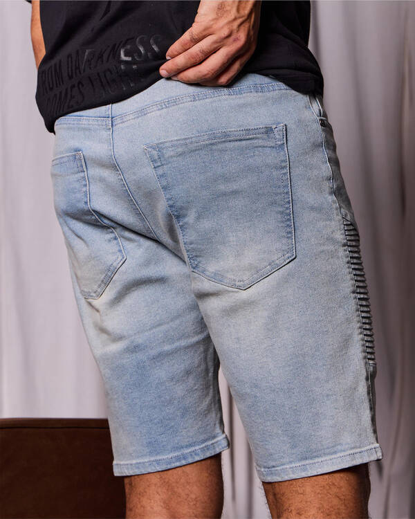 Lucid Rome Denim Walk Shorts for Mens