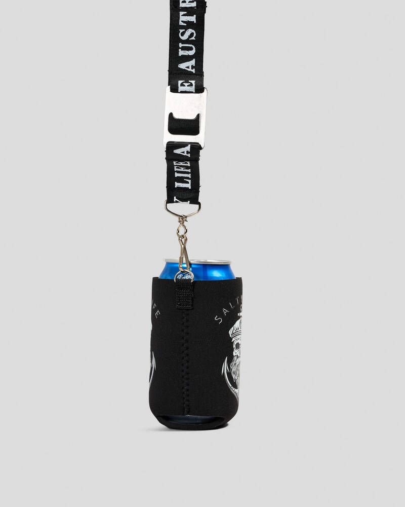Salty Life Keystone Lanyard Stubby Cooler for Mens