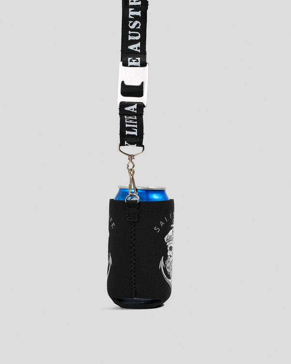 Salty Life Keystone Lanyard Stubby Cooler for Mens