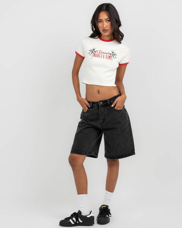 All About Eve Sunset Raglan T-Shirt for Womens