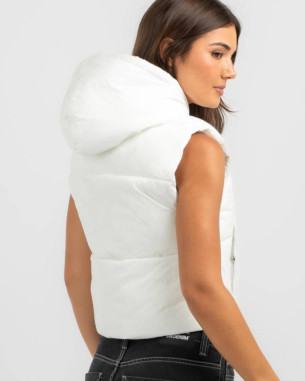 Ava And Ever Icy Hooded Puffer Vest for Womens