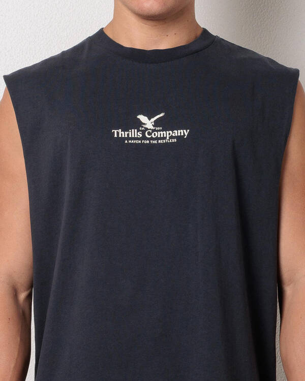 Thrills A Haven For The Restless Merch Fit Muscle Tank for Mens