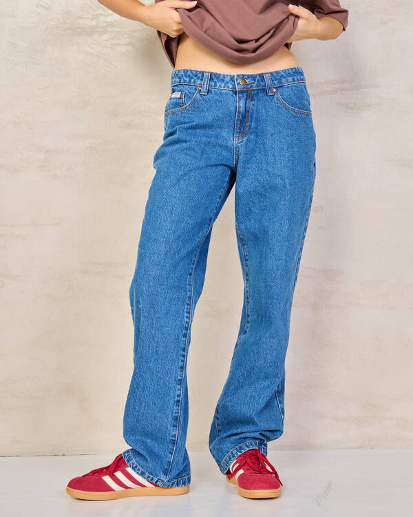 Rusty Suzy Straight Low Rise Jeans for Womens