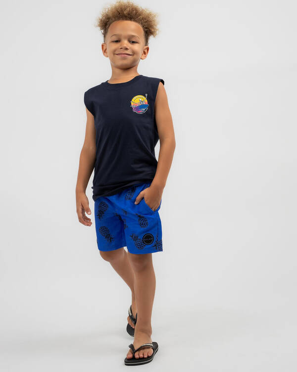 Skylark Toddlers' Pineapples Board Shorts for Mens