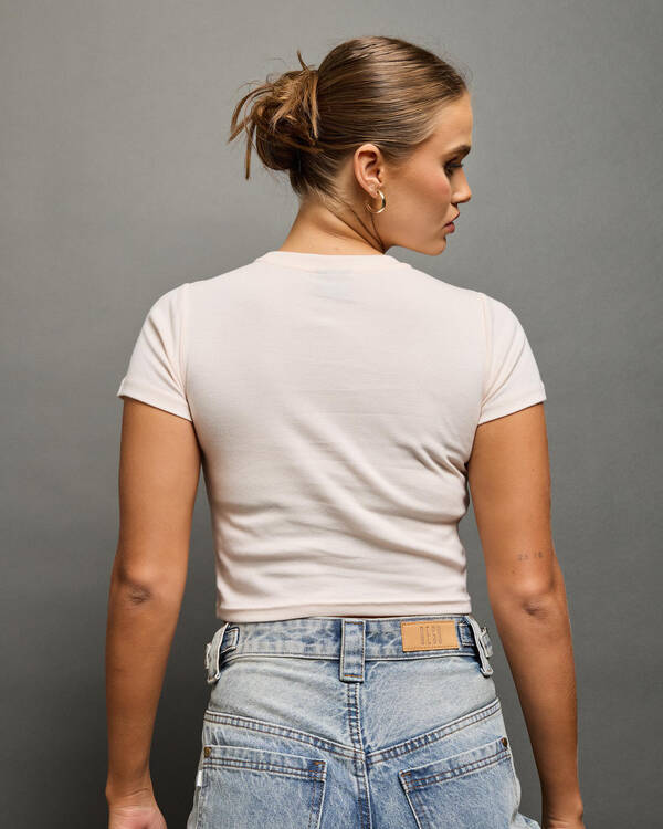 Stussy Stars Rib T-Shirt for Womens