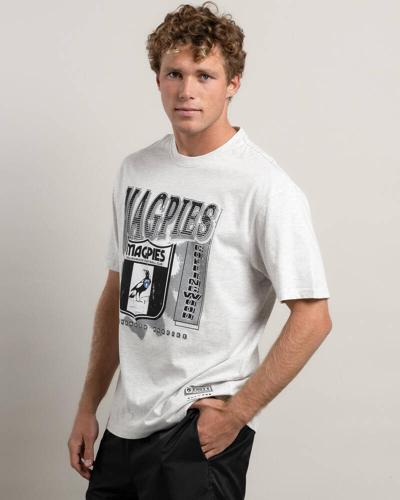 Mitchell & Ness Collingwood Magpies AFL Brush Off T-Shirt for Mens