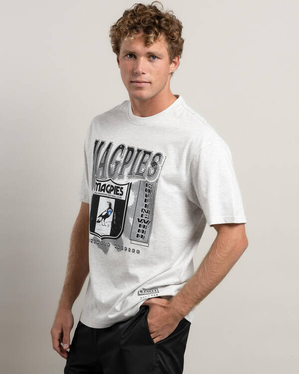 Mitchell & Ness Collingwood Magpies AFL Brush Off T-Shirt for Mens