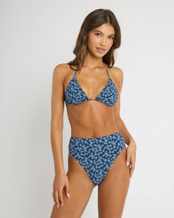 RVCA Cosmos Halter Sliding Triangle Bikini Top for Womens
