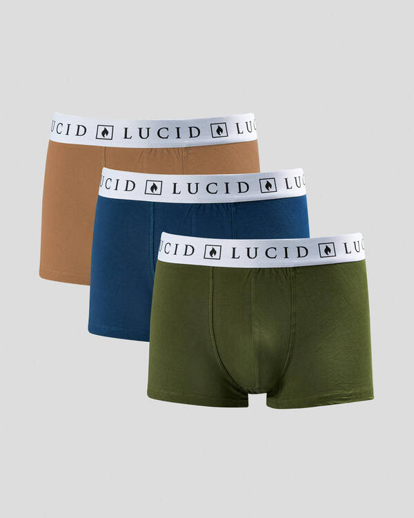 Lucid Routine Fitted Boxer Shorts 3 Pack for Mens