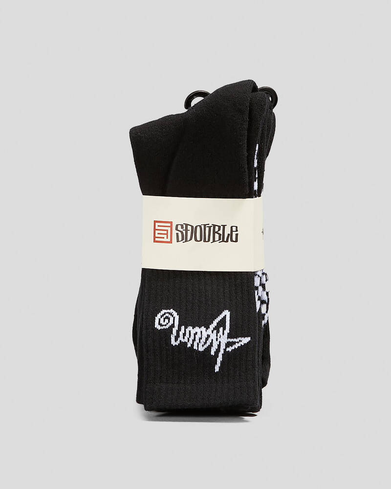 S-Double Standard Shawn Socks 3 Pack for Mens
