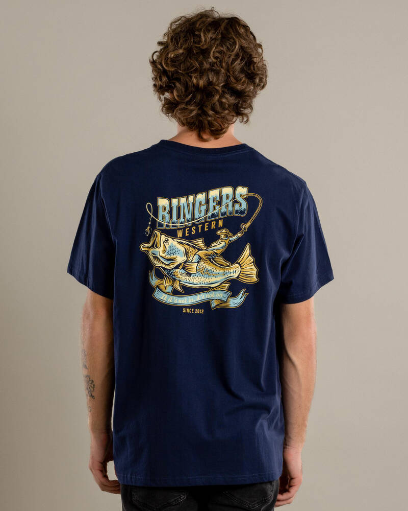 Ringers Western Buckin Barra Relaxed Fit T-Shirt for Mens