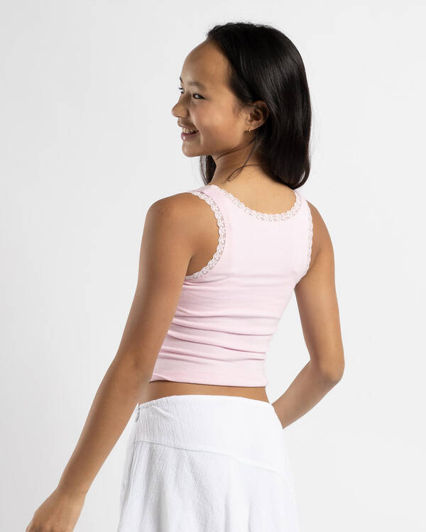 Mooloola Girls' Ivy Lace Tank Top for Womens