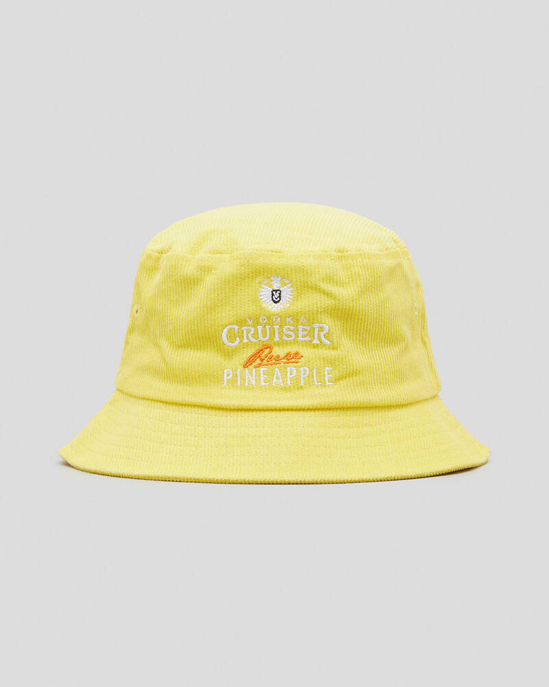 Vodka Cruiser Pineapple Cord Bucket Hat for Mens