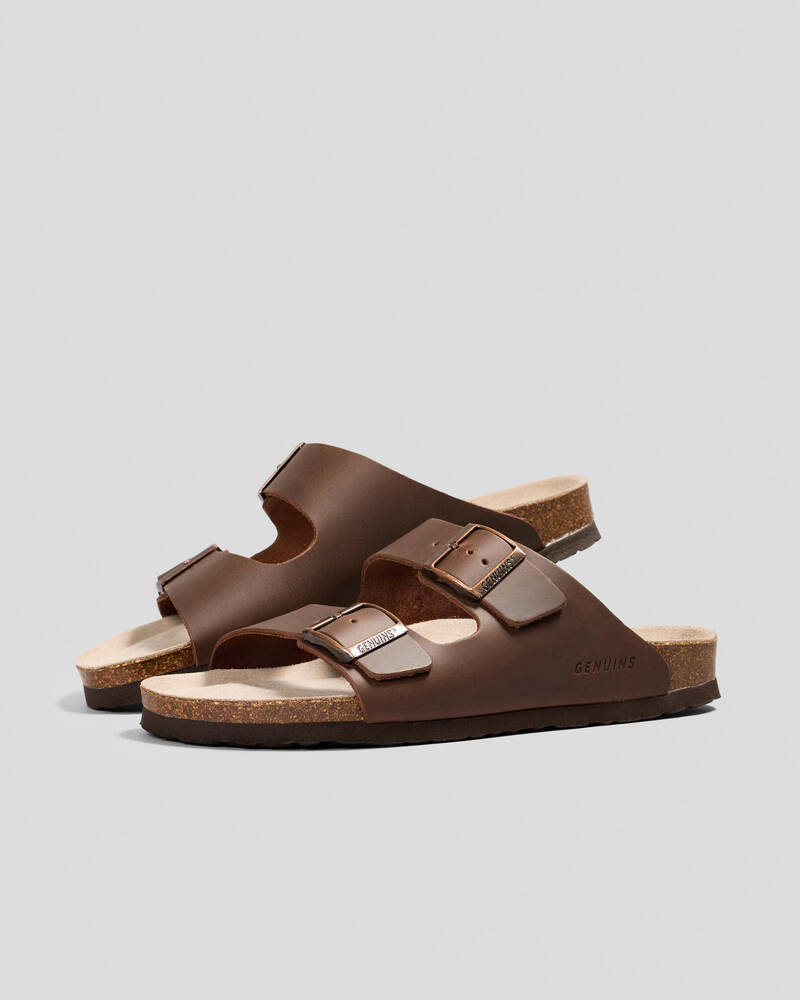 GENUINS Hawaii Oiled Leather Sandals for Mens