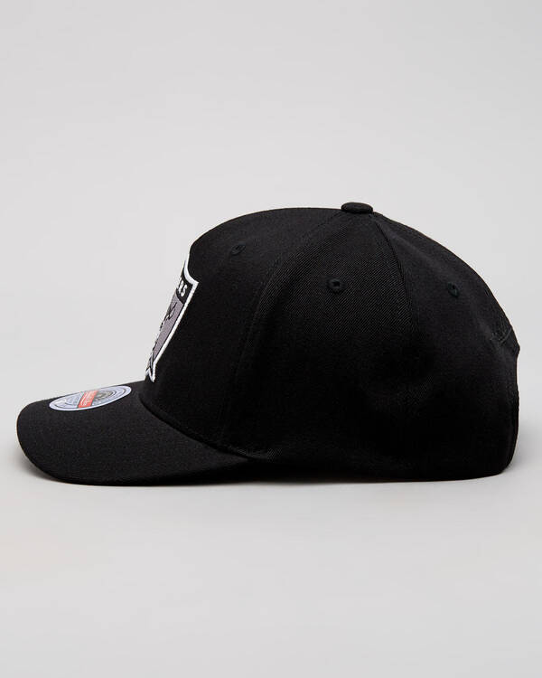Mitchell & Ness Las Vegas Raiders Wide Receiver Pinch Panel 110 Snapback Cap for Mens