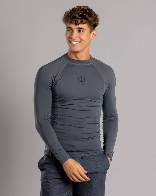 Far King Relaxed Fit Long Sleeve Rash Vest for Mens