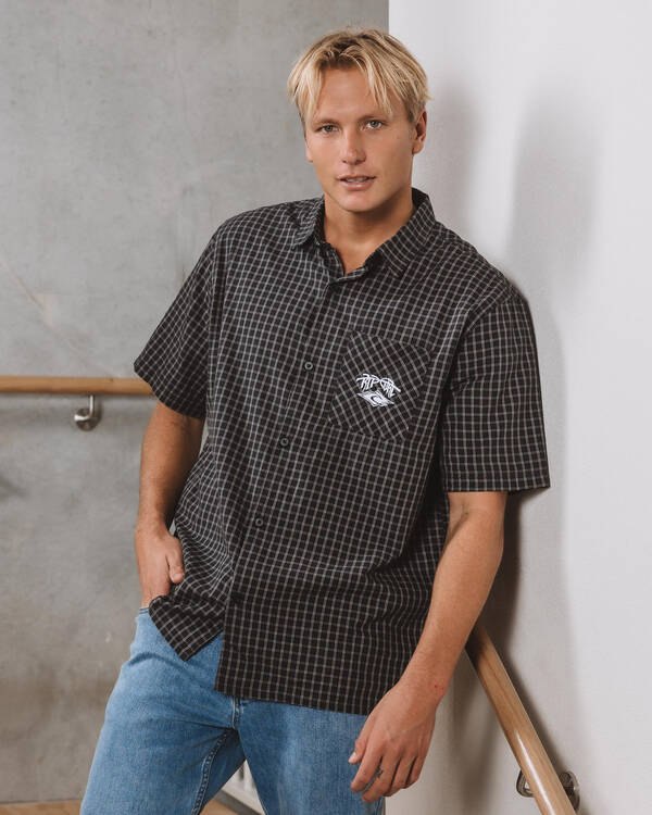 Liquid Trips Check Short Sleeve Shirt