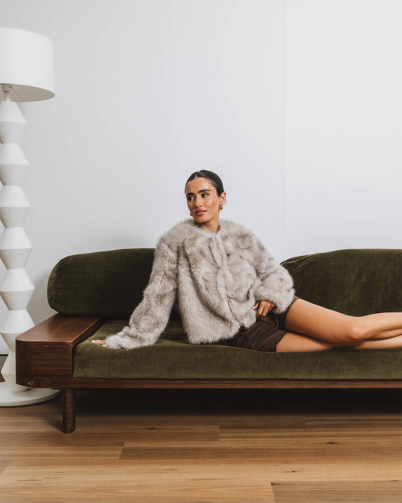 Ava And Ever Harlow Faux Fur Jacket for Womens
