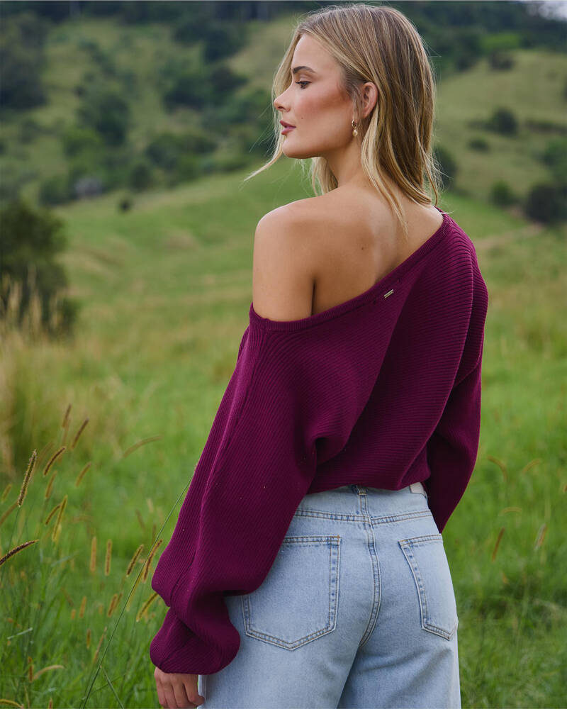 Ava And Ever Ophelia Off Shoulder Knit Jumper for Womens