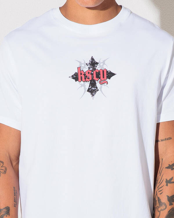 Kiss Chacey Liturgy Dual Curved  T-Shirt for Mens