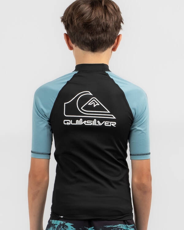Quiksilver Boys' On Tour Short Sleeve Rash Vest for Mens