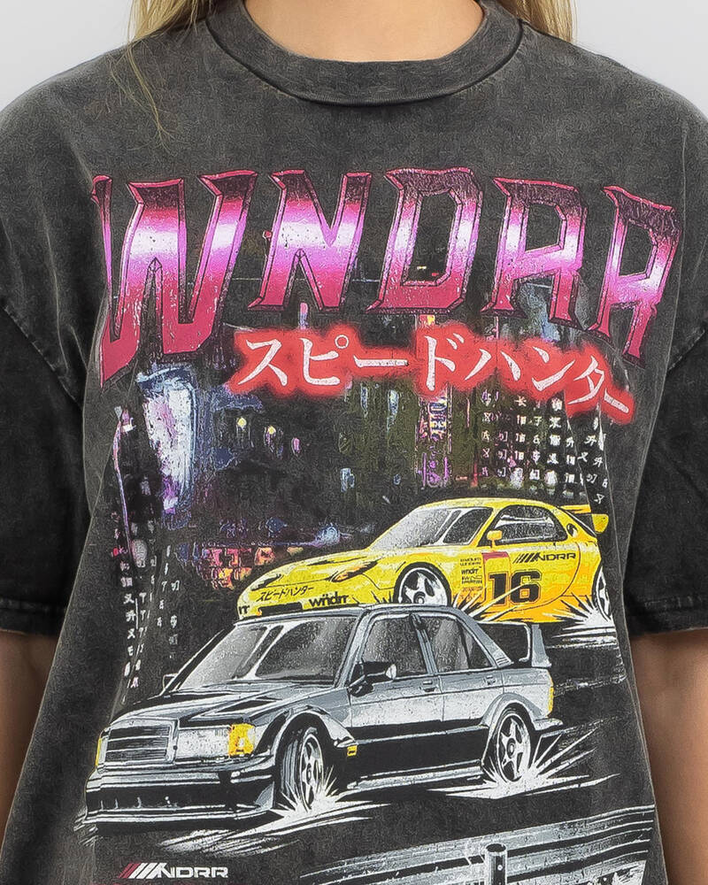 Wndrr Speed Hunter Vintage Fit T-Shirt for Womens